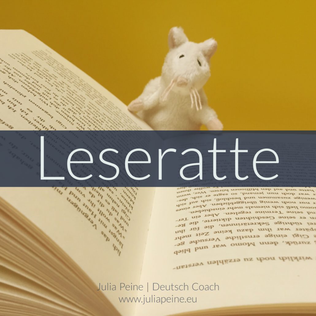 Leseratte | De mooiste Duitse woorden | Julia Peine Deutsch Coach | Utrecht | Leidsche Rijn