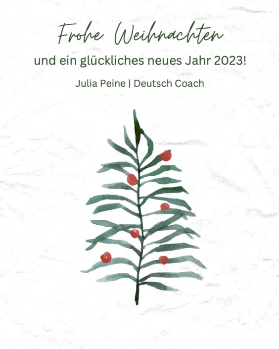 Frohe Weihnachten | Deutsch Coach | Utrecht | Leidsche Rijn