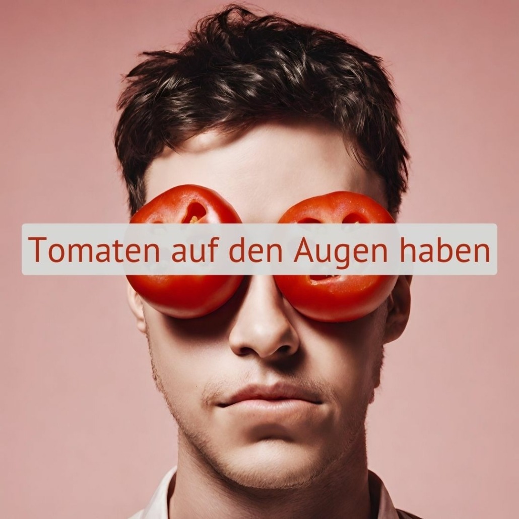 Tomaten auf den Augen haben | De mooiste Duitse uitdrukkingen | Julia Peine Deutsch Coach | Utrecht | Leidsche Rijn